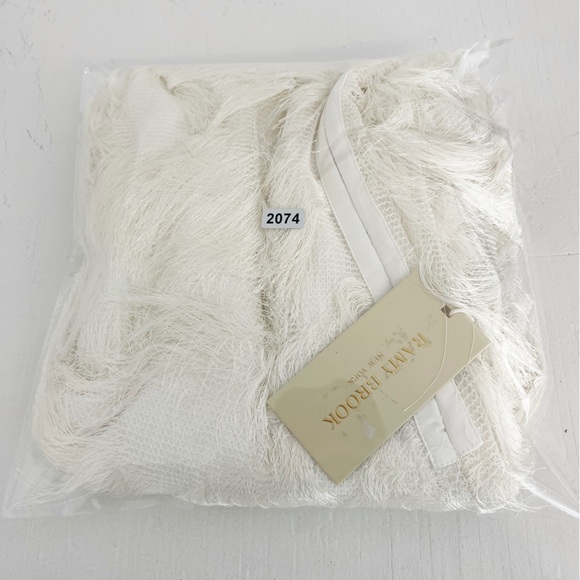 Ramy Brook Xenia Chevron Fringe Mini Dress Size 0 NWT White Ivory - Picture 7 of 7